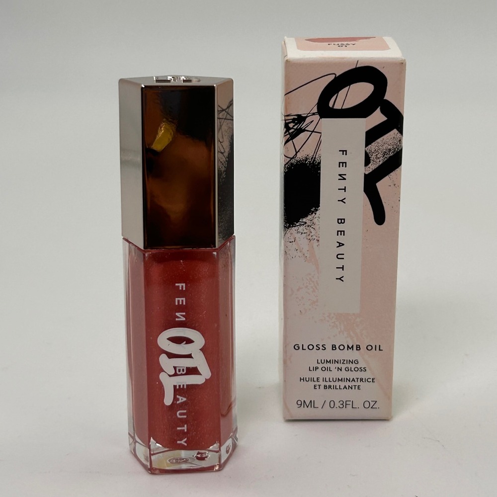 Fenty Beauty Gloss Bomb Oil Women‎ 9ml Fu$$y 01 Pink Luminizing Lip Oil Gloss
